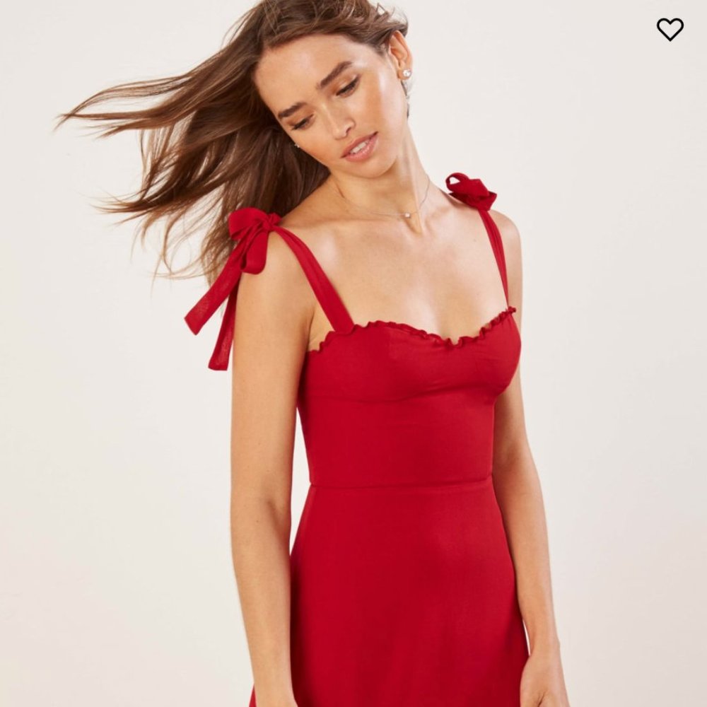 Reformation Christine Dress | Lipstick | Size 8